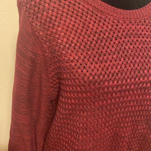 Maroon knit Long Sweater - Picture 2 of 10